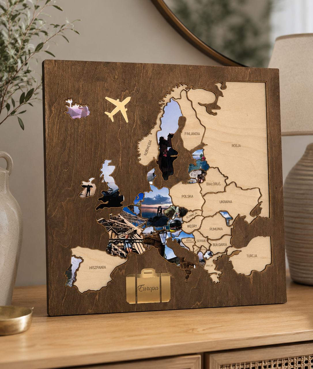 Mapa Europy na zdjęcia