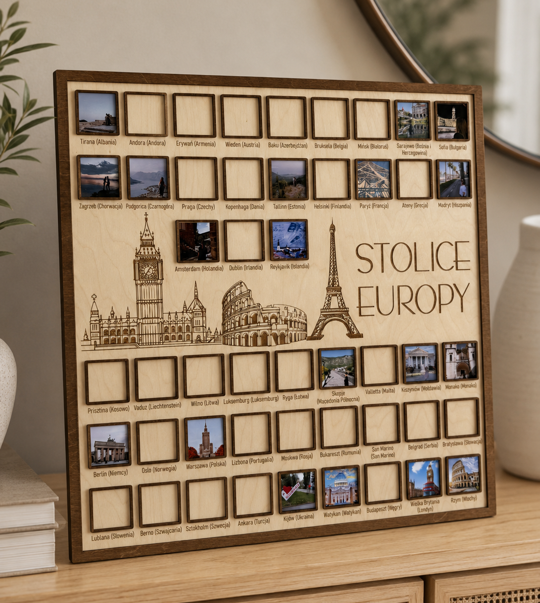 Ramka ze Stolicami Europy