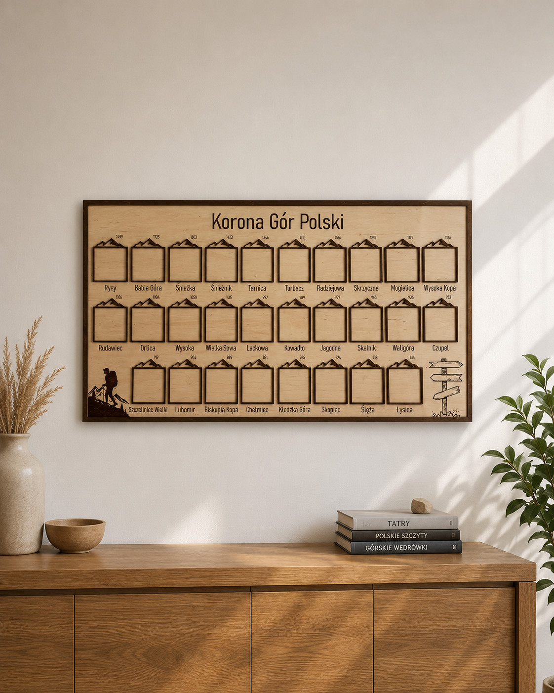 Ramka z Koroną Gór Polski– Wersja Powiększona (100 x 50 cm)